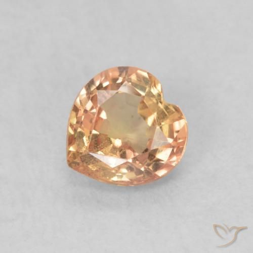 0.46ct Natürlicher Apfelwein Saphir, Herz, VS