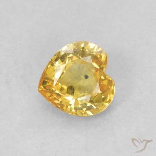 9,17 ctw natürlicher Golden Saphir, Herz, VS