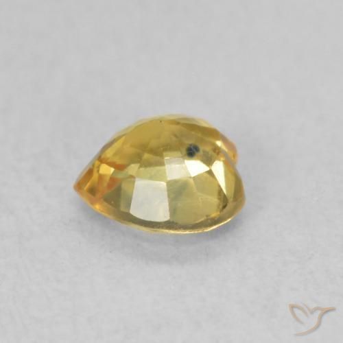 9,17 ctw natürlicher Golden Saphir, Herz, VS