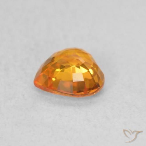9,17 ctw natürlicher hellorange Saphir, Herz, VS