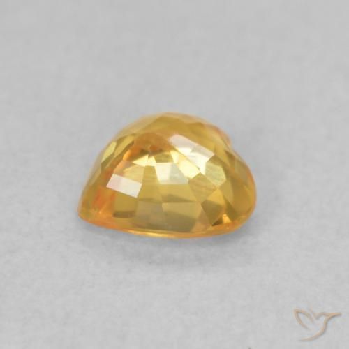9,17 ctw natürlicher Orange-Gold Saphir, Herz, VVS-VS