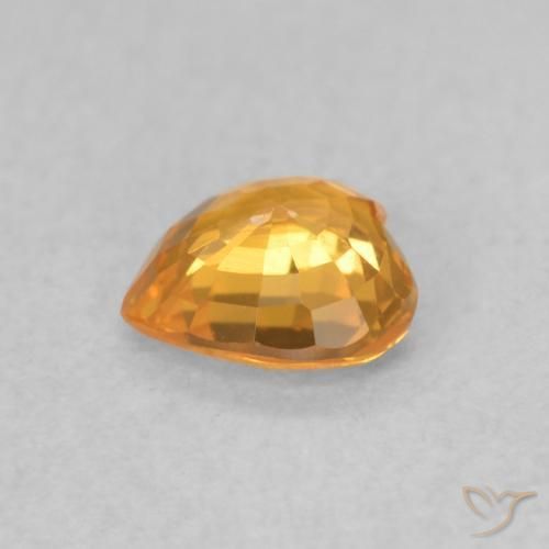 9,17 ctw natürlicher Aprikose Orange Saphir, Herz, VVS-VS