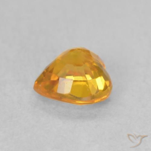 9,17 ctw natürlicher Aprikose Orange Saphir, Herz, VVS-VS