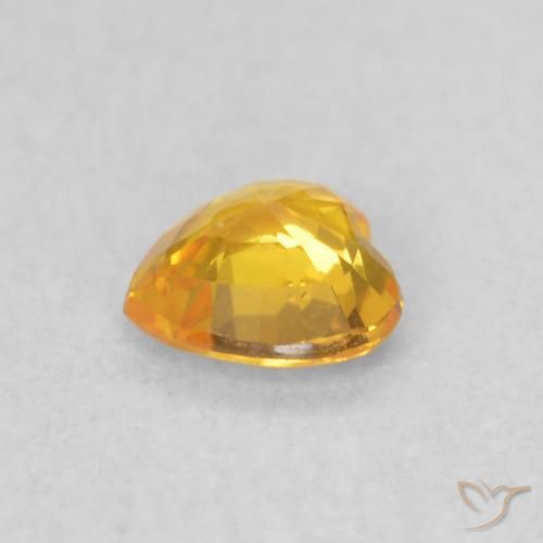 9,17 ctw natürlicher Helles Gold Saphir, Herz, VVS-VS