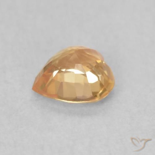 9,17 ctw natürlicher Golden Saphir, Herz, VVS-VS