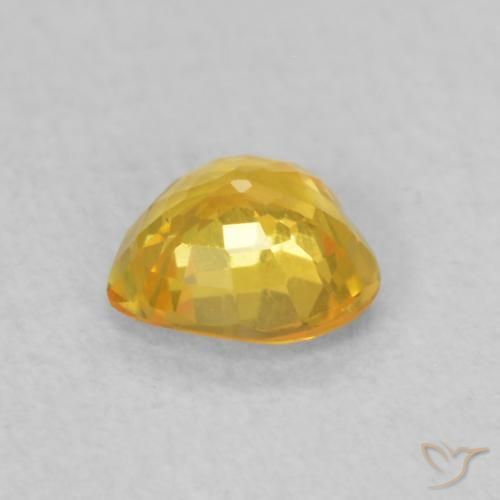9,17 ctw natürlicher Mittelgold Saphir, Herz, VVS-VS