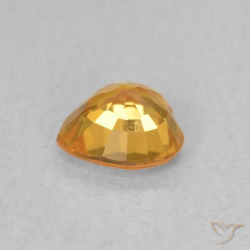9,17 ctw natürlicher Orange-Gold Saphir, Herz, VVS-VS