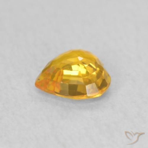 9,17 ctw natürlicher Orange-Gold Saphir, Herz, VVS-VS