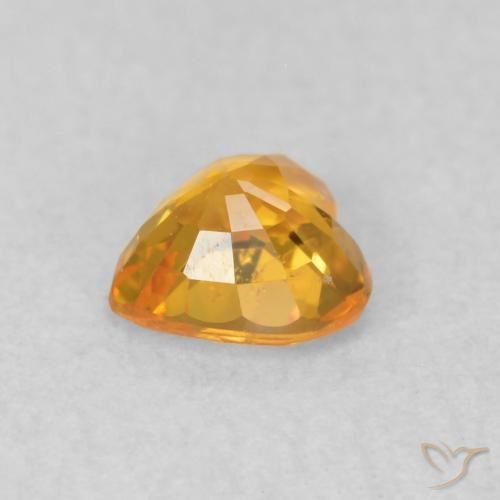 9,17 ctw natürlicher Orange-Gold Saphir, Herz, VS