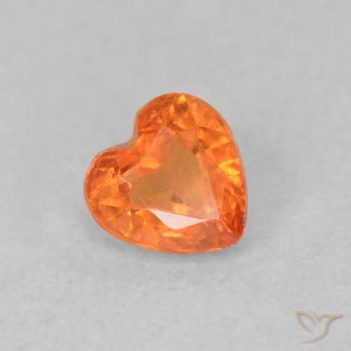 9,17 ctw natürlicher hellorange Saphir, Herz, VS