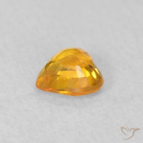 9,17 ctw natürlicher Aprikose Orange Saphir, Herz, VS