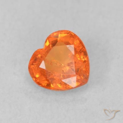 9,17 ctw natürlicher Feuerorange Saphir, Herz, VS