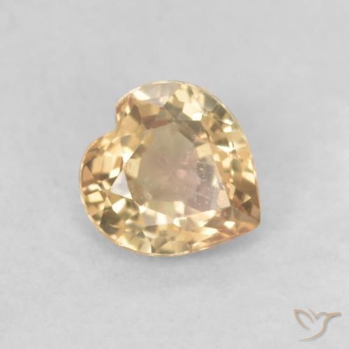 9,17 ctw natürlicher Golden Saphir, Herz, VVS-VS