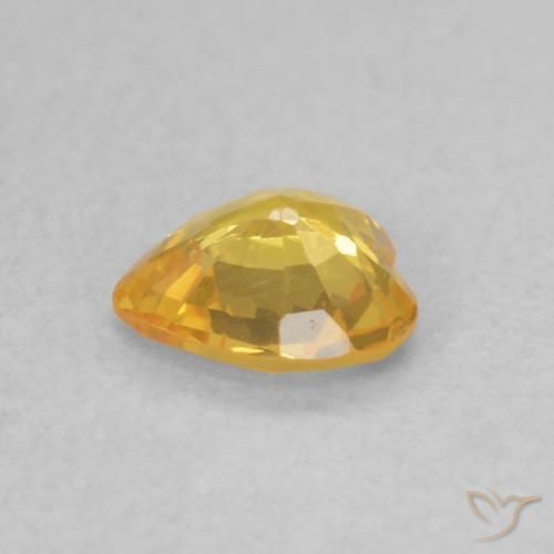 9,17 ctw natürlicher Gold-Orange Saphir, Herz, VVS-VS