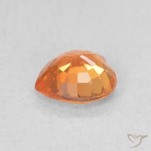 9,17 ctw natürlicher Mittelorange Saphir, Herz, VVS-VS