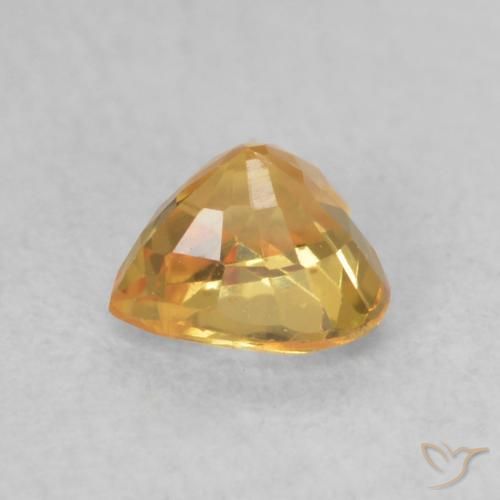 9,17 ctw natürlicher Orange-Gold Saphir, Herz, VVS-VS