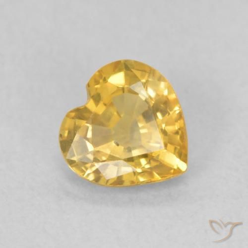 9,17 ctw natürlicher Golden Saphir, Herz, VS