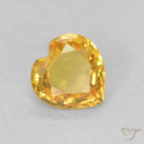 9,17 ctw natürlicher Golden Saphir, Herz, VS