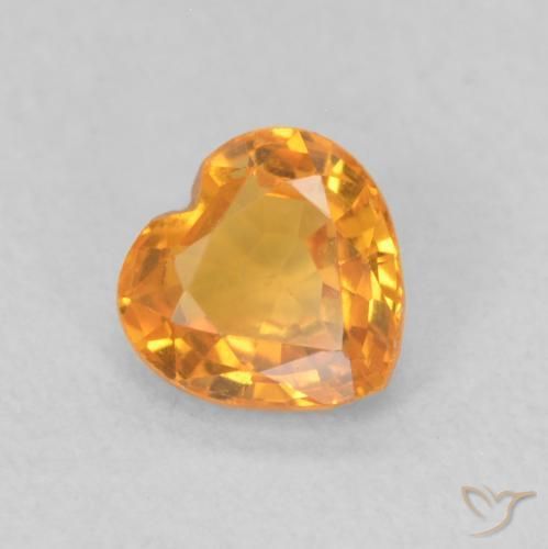 9,17 ctw natürlicher Golden Saphir, Herz, VS