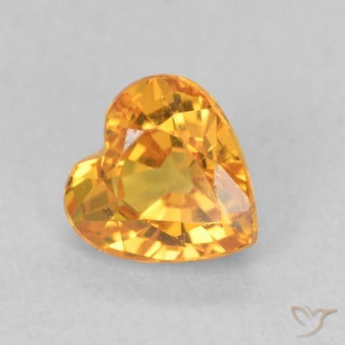 9,17 ctw natürlicher Golden Saphir, Herz, VS