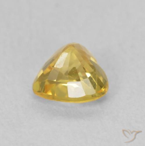 9,17 ctw natürlicher Mittelgold Saphir, Herz, VS