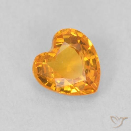 9,17 ctw natürlicher Golden Saphir, Herz, VS