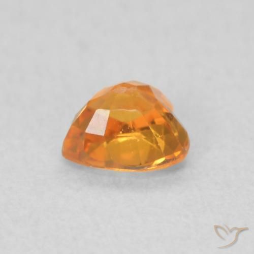 9,17 ctw natürlicher Aprikose Orange Saphir, Herz, VS