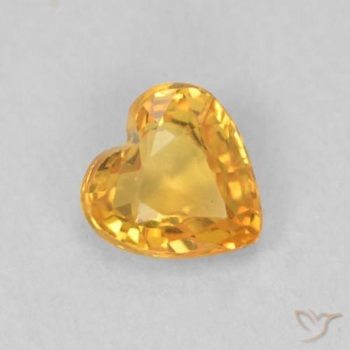 9,17 ctw natürlicher Dunkelgolden Saphir, Herz, VVS-VS