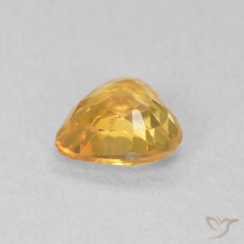 9,17 ctw natürlicher Dunkelgolden Saphir, Herz, VVS-VS