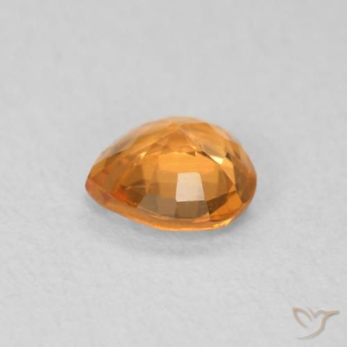 9,17 ctw natürlicher orange-braun Saphir, Herz, VVS-VS