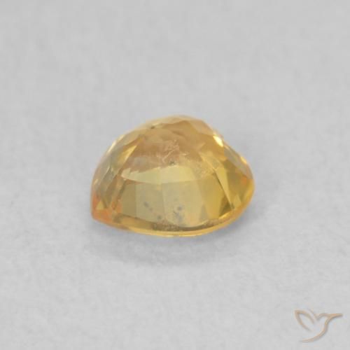 9,17 ctw natürlicher Helles Gold Saphir, Herz, VS