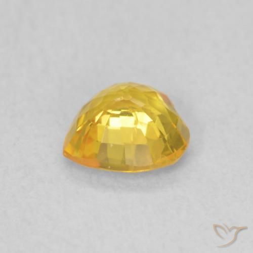 9,17 ctw natürlicher Golden Saphir, Herz, VS