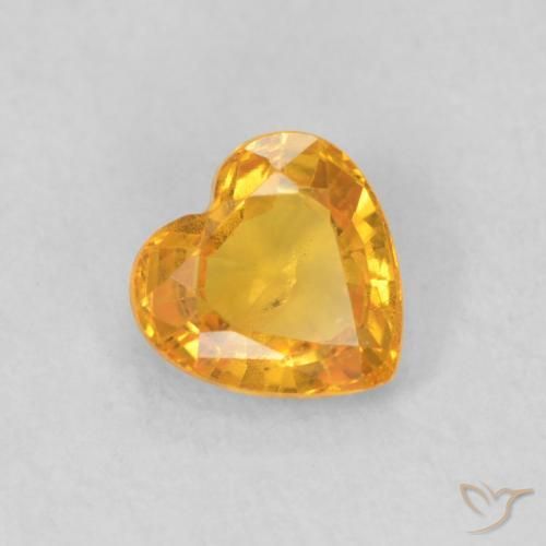9,17 ctw natürlicher Aprikose Orange Saphir, Herz, VS