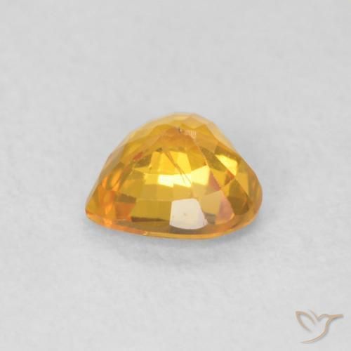 9,17 ctw natürlicher Aprikose Orange Saphir, Herz, VS