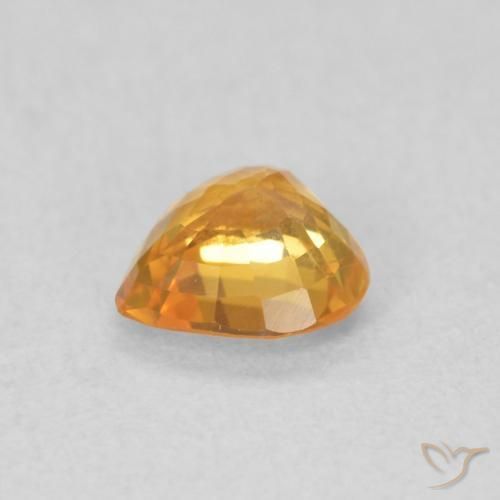 9,17 ctw natürlicher Orange-Gold Saphir, Herz, VS