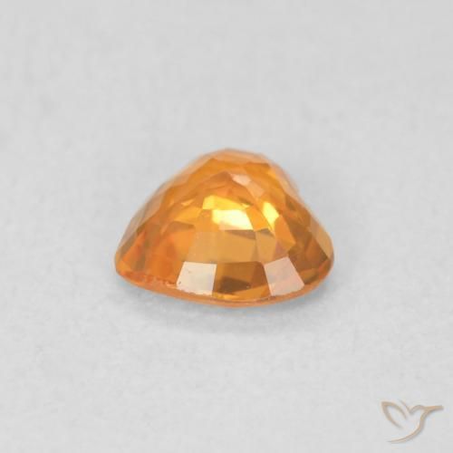 9,17 ctw natürlicher Mittelorange Saphir, Herz, VVS-VS