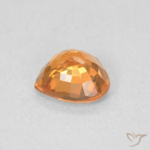 9,17 ctw natürlicher Mittelorange Saphir, Herz, VVS-VS