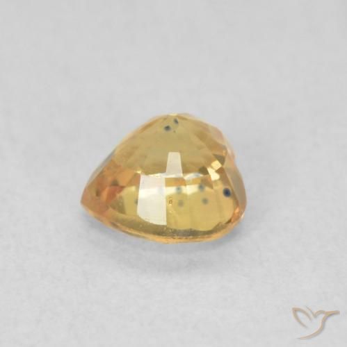 9,17 ctw natürlicher gold-orange Saphir, Herz, VVS-VS