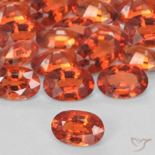 9,17 ctw natürlicher Feuerorange Saphir, Oval, VS