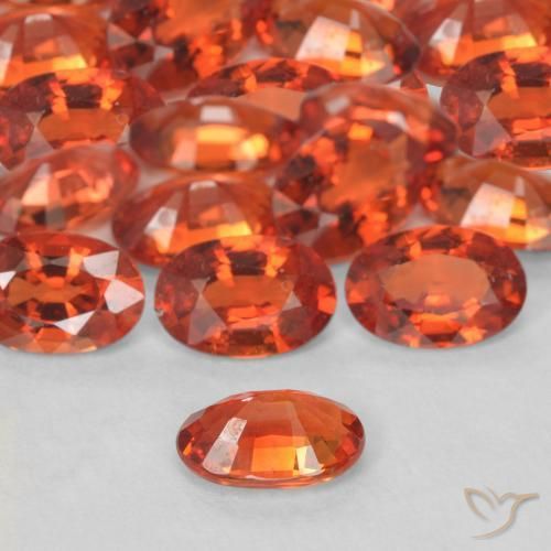 9,17 ctw natürlicher Feuerorange Saphir, Oval, VS