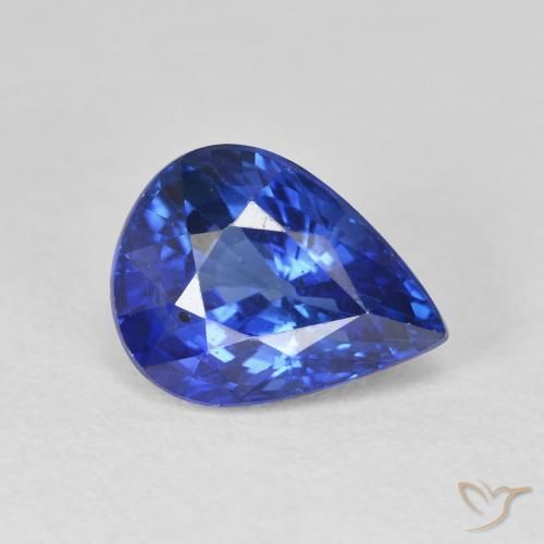 9,17 ctw natürlicher Kornblumenblau Saphir, Birnenform, VS