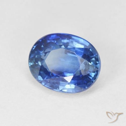 9,17 ctw natürlicher Kornblumenblau Saphir, Oval, VVS-VS