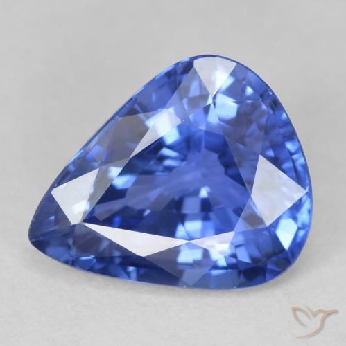 4.24ct Natürlicher Kornblumenblau Saphir, Birnenform, VVS-VS