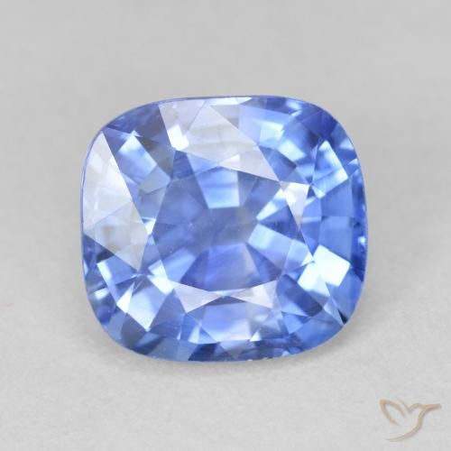 2.74ct Natürlicher Pastellblau Saphir, Kissen, VVS-VS