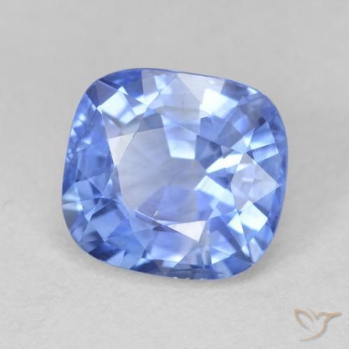 9,17 ctw natürlicher Pastellblau Saphir, Kissen, VVS-VS