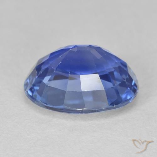 9,17 ctw natürlicher Mittleres Marineblau Saphir, Oval, VVS-VS
