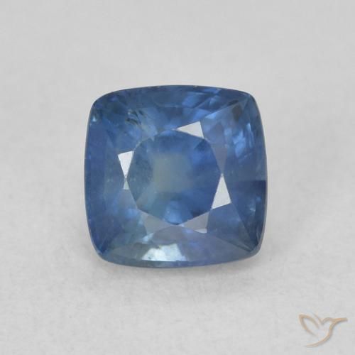 0.82ct Natürlicher Navy blau Saphir, Kissen, VS