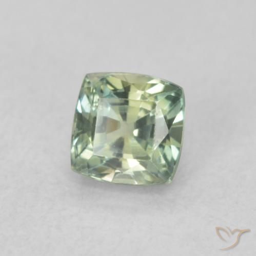 9,17 ctw natürlicher Medium Light-Green Saphir, Kissen, VS
