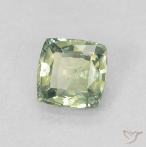 9,17 ctw natürlicher Medium Light-Green Saphir, Kissen, SI