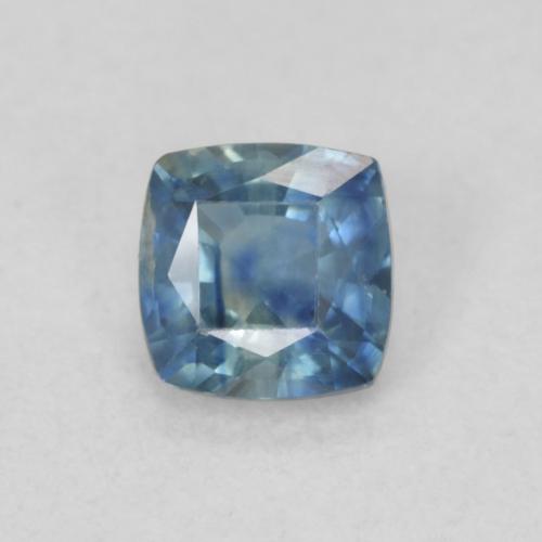 0.56ct Natürlicher Blaugrün Saphir, Kissen, VS